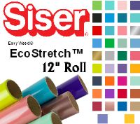 Siser EasyWeed EcoStretch Heat Transfer Vinyl 12" Rolls 4 Sizes - 38 colors