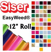 Siser EasyWeed Heat Transfer Vinyl 12" Rolls 4 Sizes - 56 colors