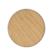 IronClad Sublimation Blank Maple Veneer Wood Coaster - 3 3/4" Round