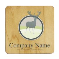 IronClad Sublimation Blank Maple Veneer Wood Coaster - 3 1/2" x 3 1/2" - Square