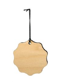 IronClad Sublimation Blank Maple Veneer Ornament - 3" Scalloped