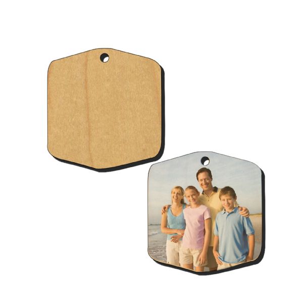 IronClad Sublimation Blank Maple Veneer Ornament - Shield #2