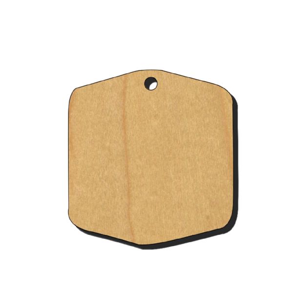 IronClad Sublimation Blank Maple Veneer Ornament - Shield