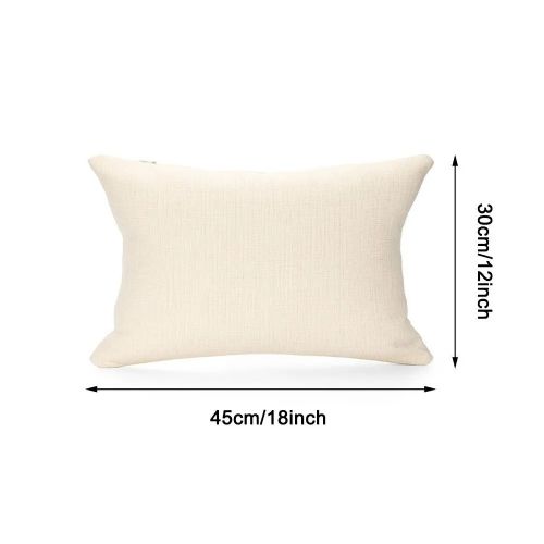 Sublimation Blank SubliLinen Lumbar Pillow Case - 12" x 18" #4