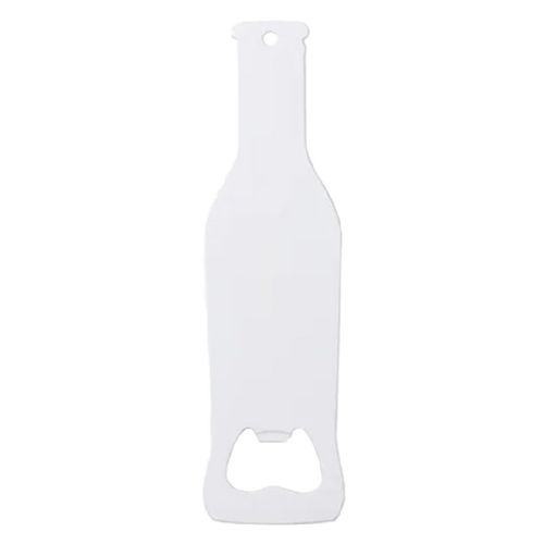 DyeTrans Sublimation Blank White Stainless Steel Bottle Opener - Bottle Style