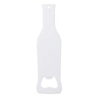 DyeTrans Sublimation Blank White Stainless Steel Bottle Opener - Bottle Style