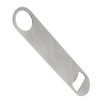 DyeTrans Clear Gloss Stainless Steel Bottle Opener - Pub Style 6.97" x 1.54" x 0.07"