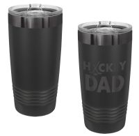 Laser Engravable Black/Ghost Black 20oz Polar Camel ION-Plated Vacuum Insulated Tumbler with Slider Lid