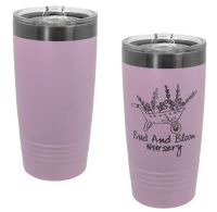 Laser Engravable Moody Lilac/Ghost Black 20oz Polar Camel ION-Plated Vacuum Insulated Tumbler with Slider Lid