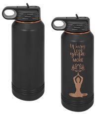 Laser Engravable Black/Rose Gold 32oz Polar Camel ION-Plated Vacuum Insulated Water Bottle