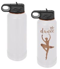 Laser Engravable White/Rose Gold 32oz Polar Camel ION-Plated Vacuum Insulated Water Bottle