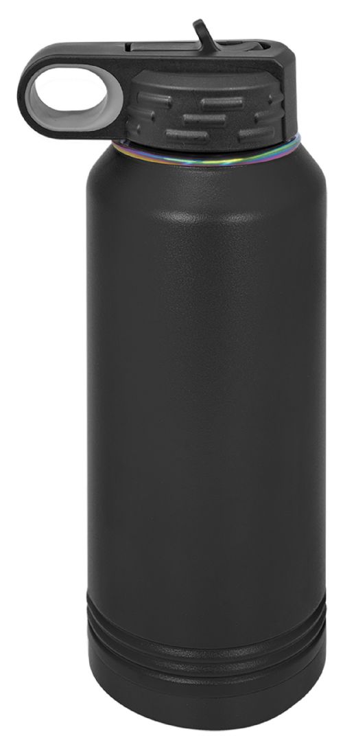 Laser Engravable Black/Prism 32oz Polar Camel ION-Plated Vacuum Insulated Water Bottle