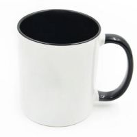 IronClad™ 11oz Ceramic Sublimation Mug - Black Inner and Handle