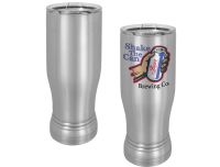 Stainless Steel Sublimatable 14 oz. Polar Camel Pilsner with Clear Lid