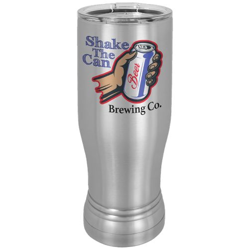 Stainless Steel Sublimatable 14 oz. Polar Camel Pilsner with Clear Lid #2