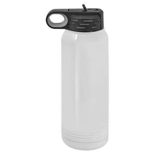 White 30oz Polar Camel Vacuum Insulated Sublimatable Water Bottle