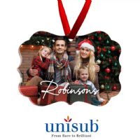 Unisub Sublimation Blank Acrylic Ornament - 3.95" x 2.85" Benelux 1-Sided