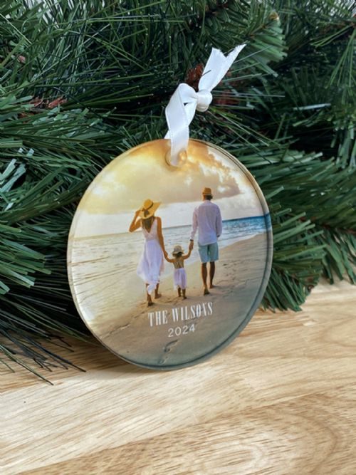 Unisub Sublimation Blank Acrylic Ornament - 3.125" Circle 1-Sided #3