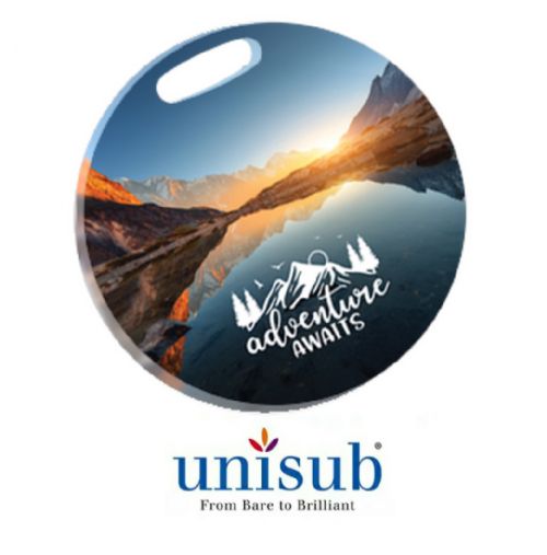 Unisub Sublimation Blank Acrylic Bag Tag - 3.5" Circle 1-Sided