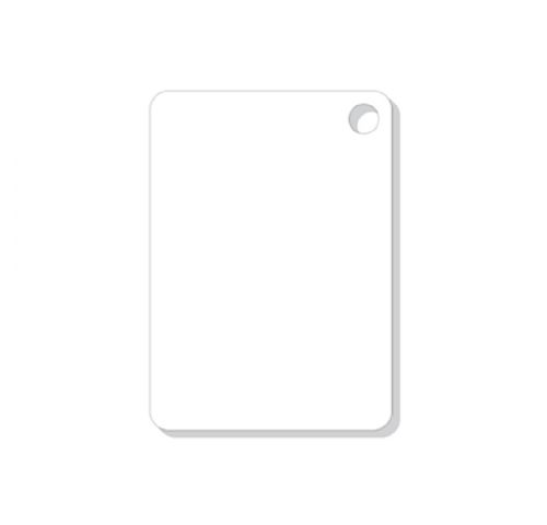 Unisub Sublimation Blank Acrylic Key Chain Tag - 2.25" x 1.60" Rectangle 1-Sided #2