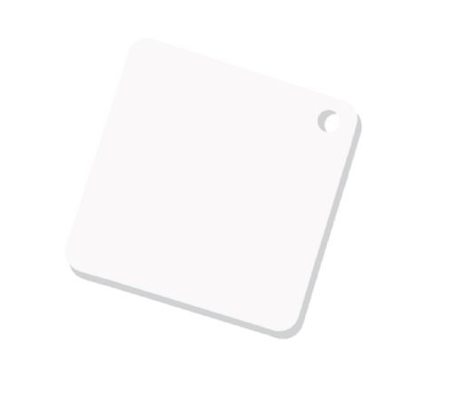 Unisub Sublimation Blank Acrylic Key Chain Tag - 2.25" x 2.25" Square 1-Sided #2