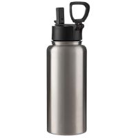 LumaSteel Stainless Steel Sublimation Water Bottle - 32oz - Clear Gloss