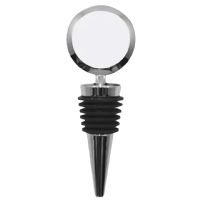 DyeTrans Metal Wine Stopper - Round - with Aluminum Inserts