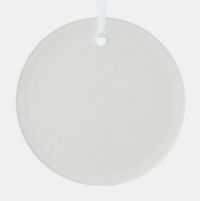ColorLyte™ 3" Round shape Glass Sublimation Blank Ornament