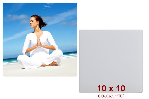 ColorLyte Sublimation Blank Flat Photo Glass Panel - 10" x 10" #3