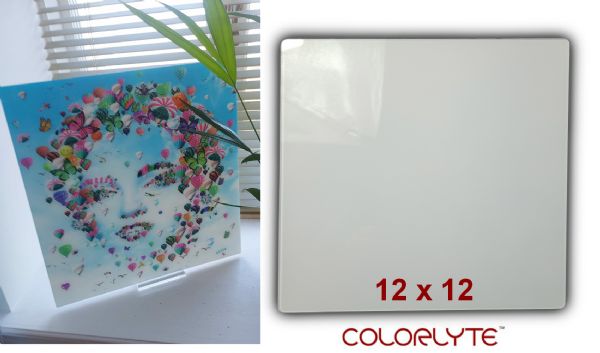 ColorLyte Sublimation Blank Flat Photo Glass Panel - 12" x 12" #2