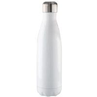 LumaSteel Sublimation Blank Tapered Stainless Steel Water Bottle - 17oz - White w/Cap